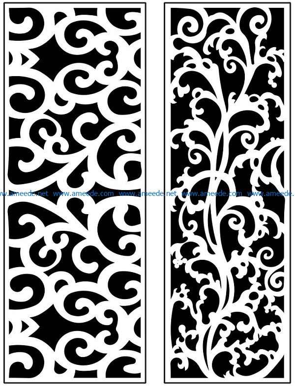 Design pattern panel screen AN00071170 file cdr and dxf free vector download for Laser cut CNC 5 Design pattern panel screen AN00071170 file cdr and dxf free vector download for Laser cut CNC