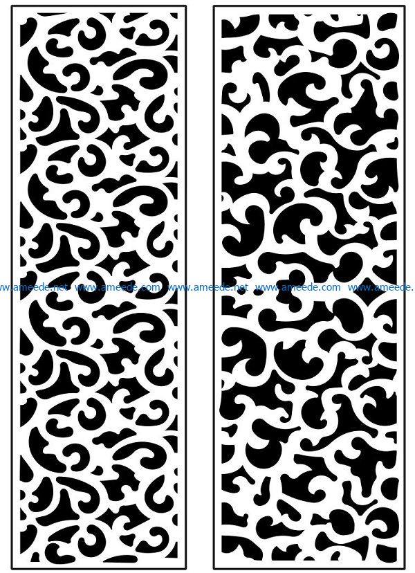 Design pattern panel screen AN00071171 file cdr and dxf free vector download for Laser cut CNC