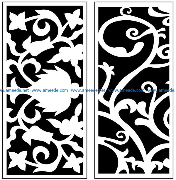 Design pattern panel screen AN00071174 file cdr and dxf free vector download for Laser cut CNC