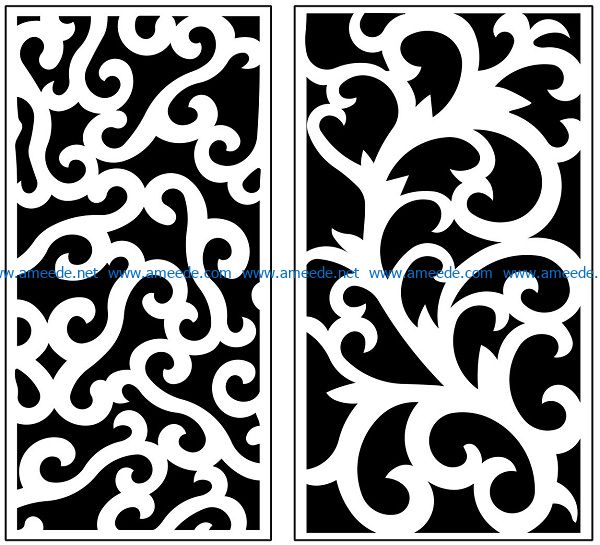 Design pattern panel screen AN00071175 file cdr and dxf free vector download for Laser cut CNC