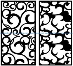 Design pattern panel screen AN00071176 file cdr and dxf free vector download for Laser cut CNC