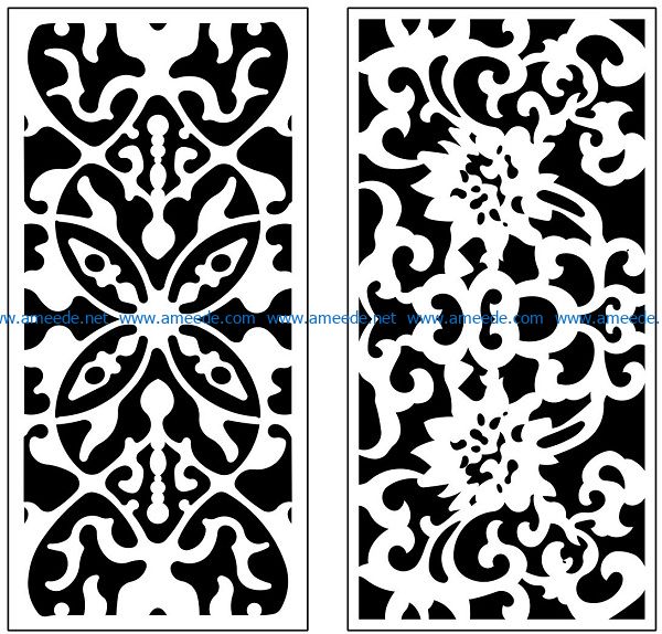 Design pattern panel screen AN00071178 file cdr and dxf free vector download for Laser cut CNC