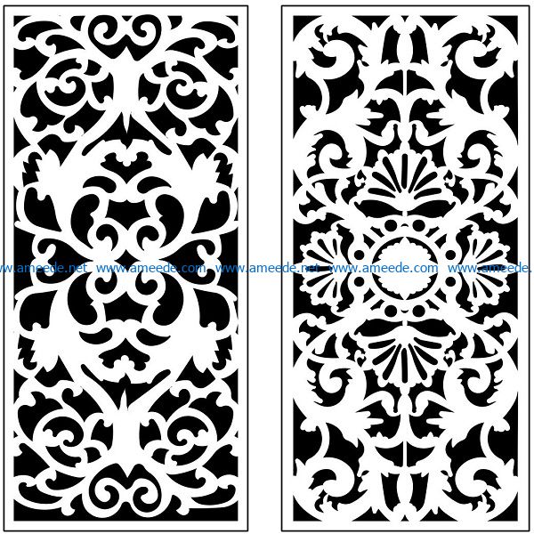 Design pattern panel screen AN00071179 file cdr and dxf free vector download for Laser cut CNC