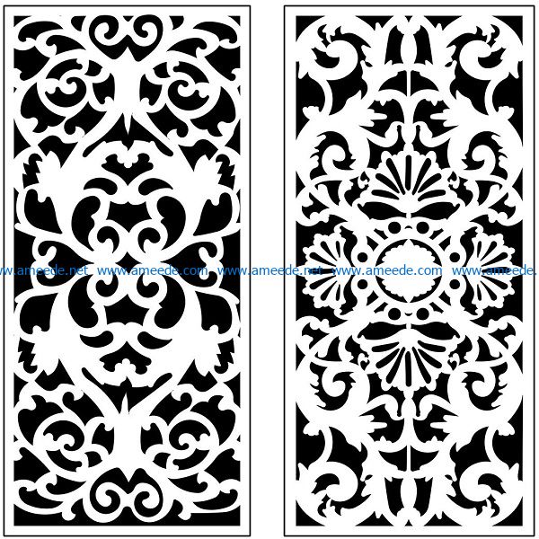 Design pattern panel screen AN00071179 file cdr and dxf free vector download for Laser cut CNC
