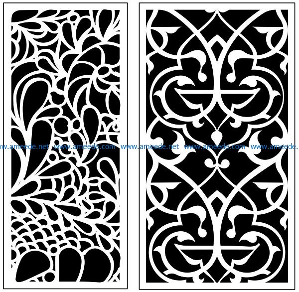 Design pattern panel screen AN00071182 file cdr and dxf free vector download for Laser cut CNC
