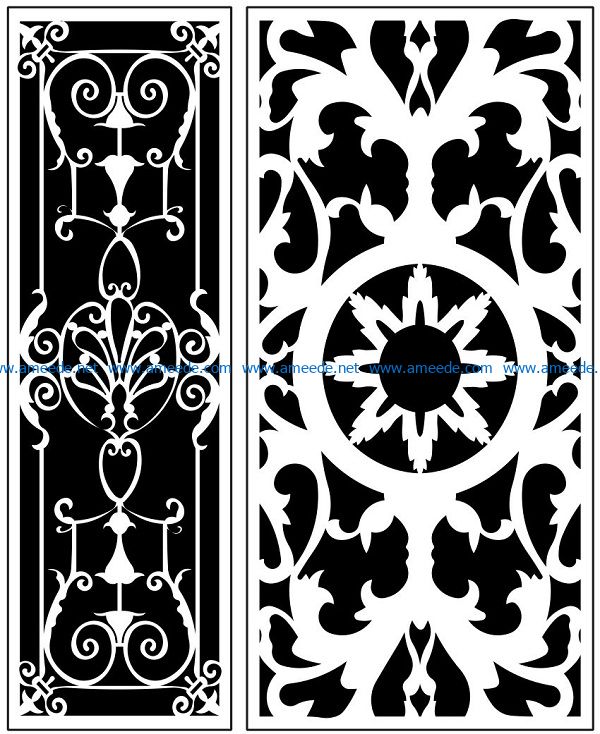 Design pattern panel screen AN00071184 file cdr and dxf free vector download for Laser cut CNC