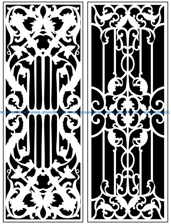 Design pattern panel screen AN00071185 file cdr and dxf free vector download for Laser cut CNC