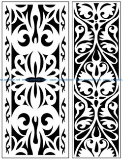 Design pattern panel screen AN00071186 file cdr and dxf free vector download for Laser cut CNC