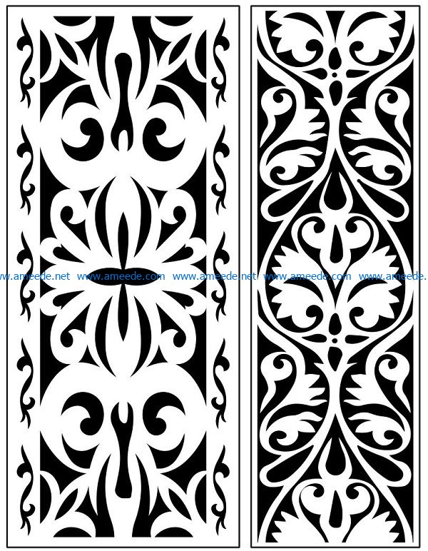 Design pattern panel screen AN00071186 file cdr and dxf free vector download for Laser cut CNC