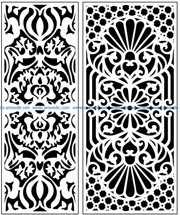 Design pattern panel screen AN00071187 file cdr and dxf free vector download for Laser cut CNC