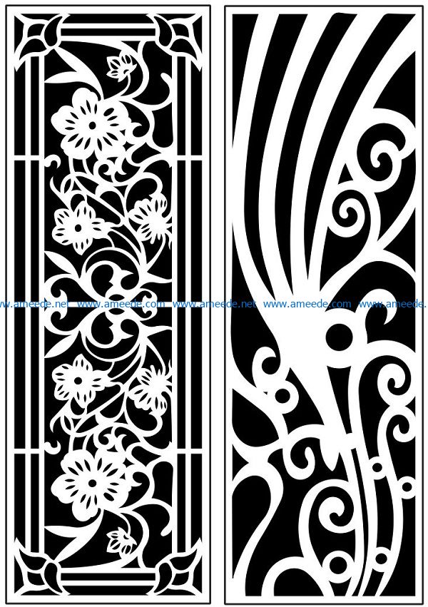 Design pattern panel screen AN00071188 file cdr and dxf free vector download for Laser cut CNC