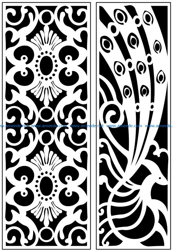 Design pattern panel screen AN00071191 file cdr and dxf free vector download for Laser cut CNC