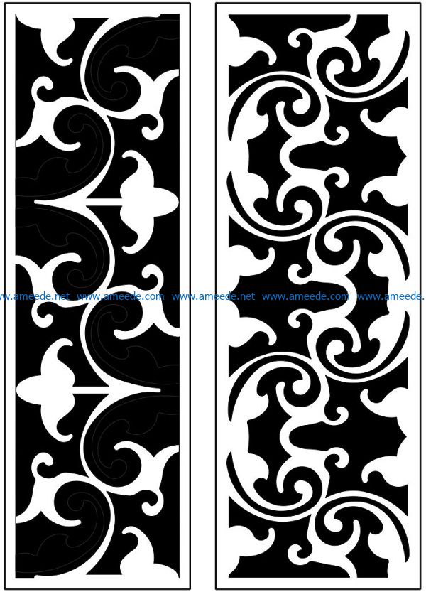 Design pattern panel screen AN00071192 file cdr and dxf free vector download for Laser cut CNC