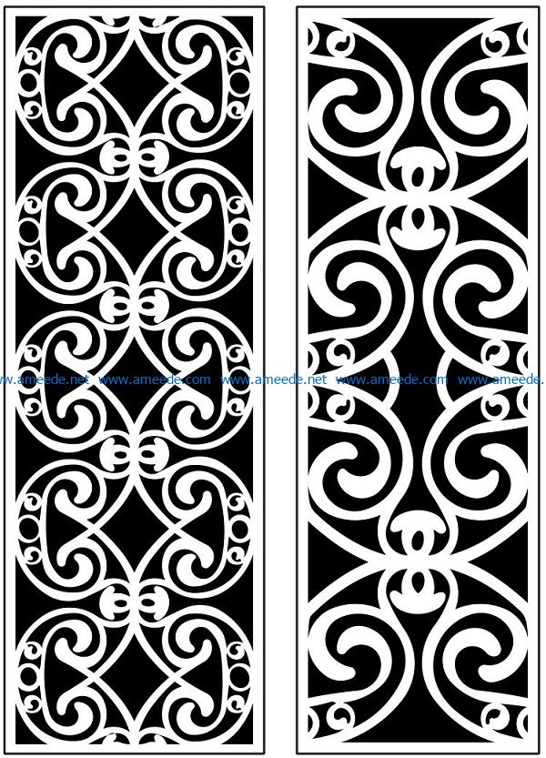 Design pattern panel screen AN00071193 file cdr and dxf free vector download for Laser cut CNC
