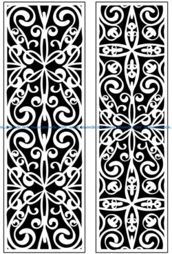 Design pattern panel screen AN00071194 file cdr and dxf free vector download for Laser cut CNC
