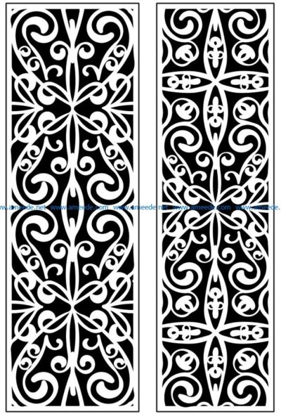 Design pattern panel screen AN00071194 file cdr and dxf free vector download for Laser cut CNC