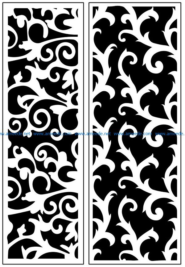 Design pattern panel screen AN00071197 file cdr and dxf free vector download for Laser cut CNC
