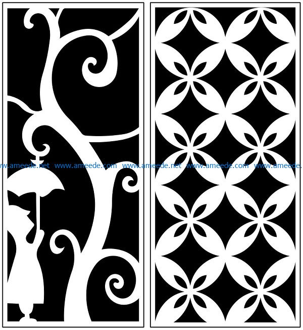 Design pattern panel screen AN00071199 file cdr and dxf free vector download for Laser cut CNC