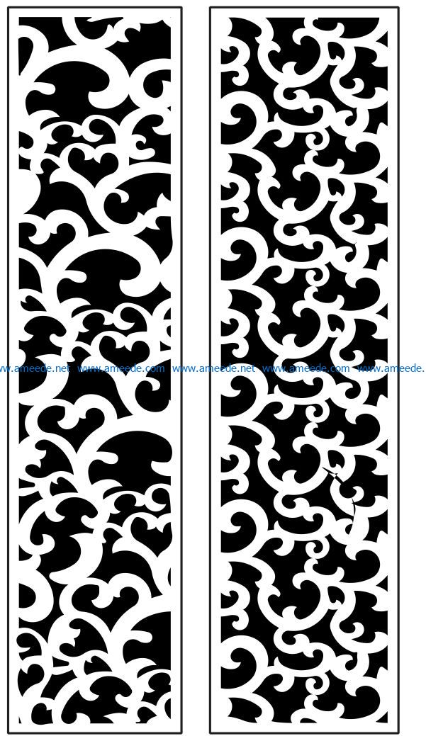 Design pattern panel screen AN00071201 file cdr and dxf free vector download for Laser cut CNC