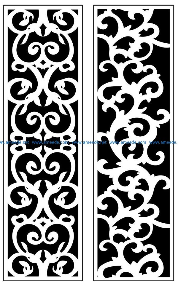 Design pattern panel screen AN00071202 file cdr and dxf free vector download for Laser cut CNC
