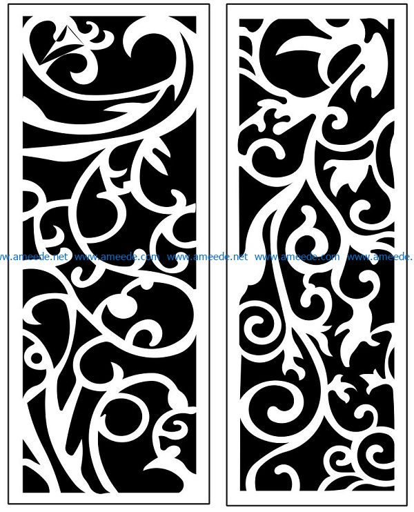 Design pattern panel screen AN00071203 file cdr and dxf free vector download for Laser cut CNC
