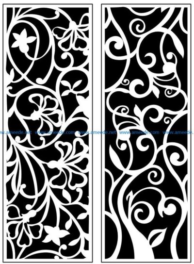 Design pattern panel screen AN00071204 file cdr and dxf free vector download for Laser cut CNC