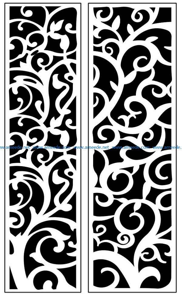 Design pattern panel screen AN00071205 file cdr and dxf free vector download for Laser cut CNC