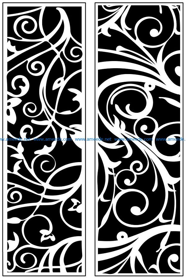 Design pattern panel screen AN00071206 file cdr and dxf free vector download for Laser cut CNC
