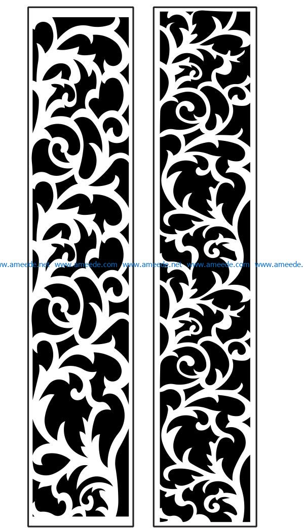 Design pattern panel screen AN00071207 file cdr and dxf free vector download for Laser cut CNC