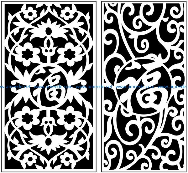 Design pattern panel screen AN00071209 file cdr and dxf free vector download for Laser cut CNC