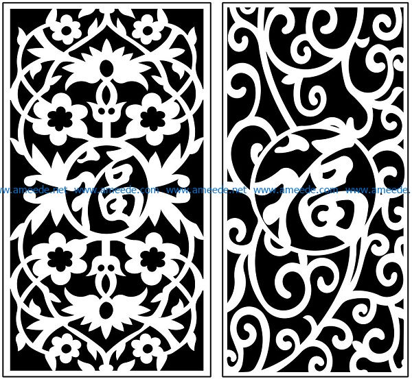 Design pattern panel screen AN00071209 file cdr and dxf free vector download for Laser cut CNC 5 Design pattern panel screen AN00071209 file cdr and dxf free vector download for Laser cut CNC