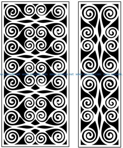 Design pattern panel screen AN00071212 file cdr and dxf free vector download for Laser cut CNC