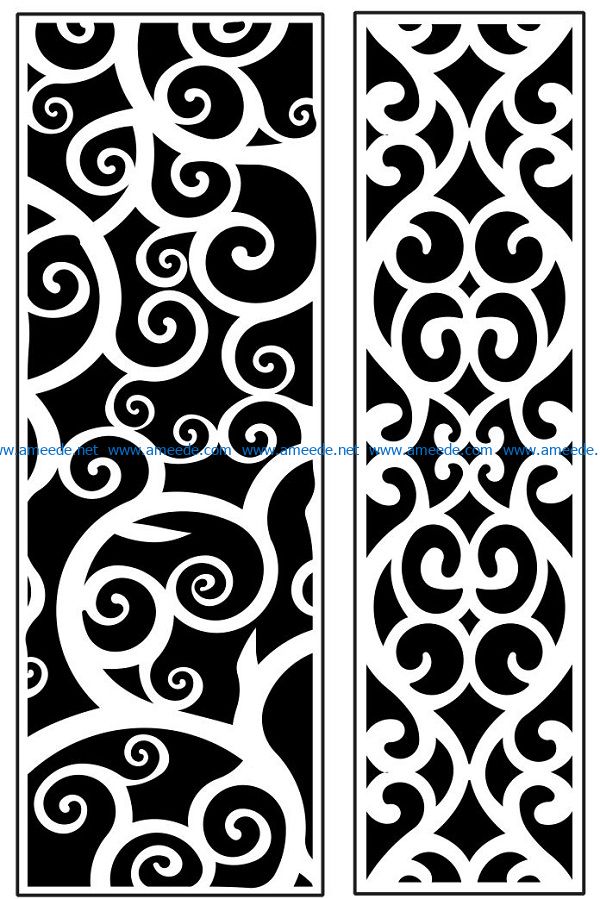 Design pattern panel screen AN00071213 file cdr and dxf free vector download for Laser cut CNC