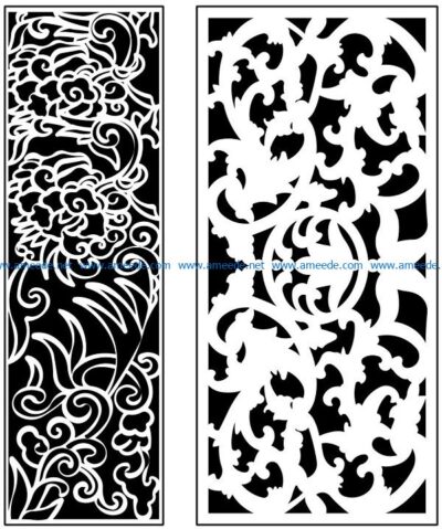 Design pattern panel screen AN00071214 file cdr and dxf free vector download for Laser cut CNC