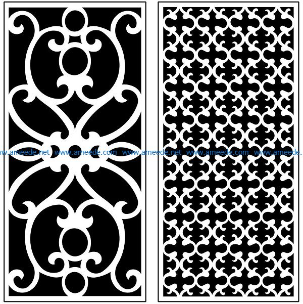Design pattern panel screen AN00071217 file cdr and dxf free vector download for Laser cut CNC