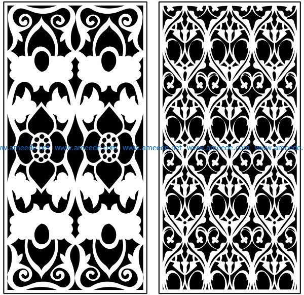 Design pattern panel screen AN00071218 file cdr and dxf free vector download for Laser cut CNC