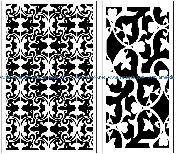 Design pattern panel screen AN00071219 file cdr and dxf free vector download for Laser cut CNC