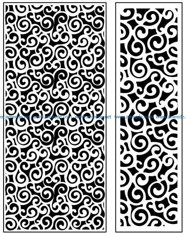 Design pattern panel screen AN00071220 file cdr and dxf free vector download for Laser cut CNC