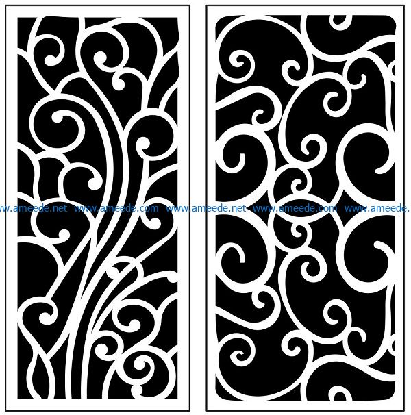 Design pattern panel screen AN00071222 file cdr and dxf free vector download for Laser cut CNC