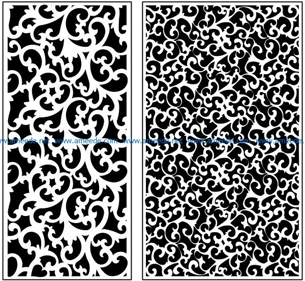 Design pattern panel screen AN00071225 file cdr and dxf free vector download for Laser cut CNC