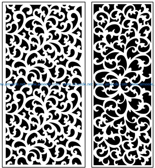 Design pattern panel screen AN00071226 file cdr and dxf free vector download for Laser cut CNC
