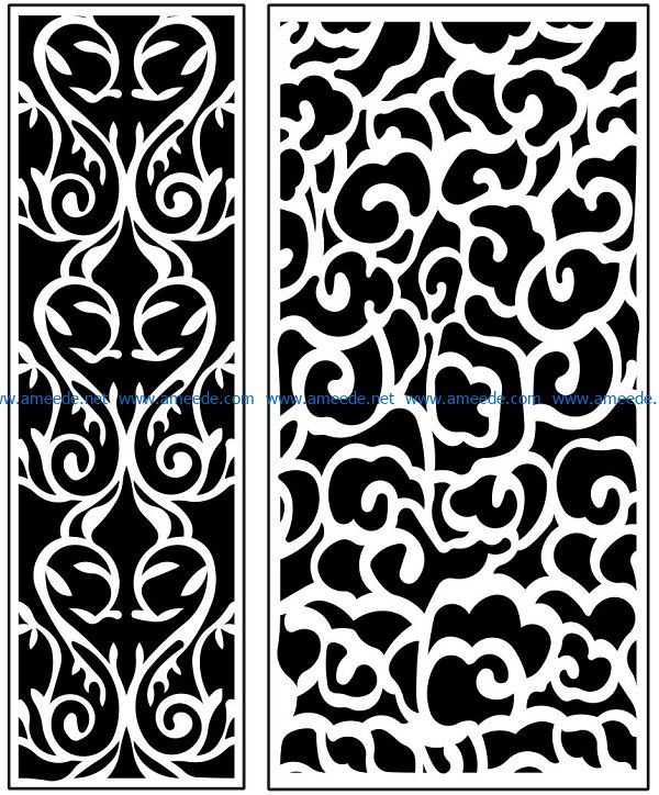 Design pattern panel screen AN00071227 file cdr and dxf free vector download for Laser cut CNC