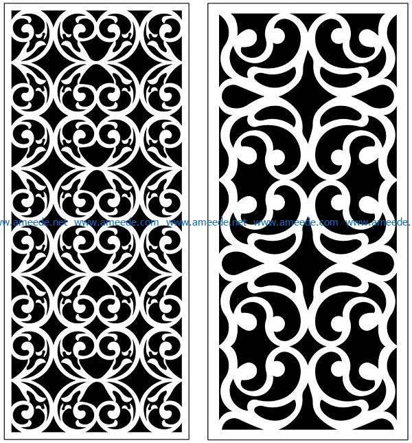 Design pattern panel screen AN00071231 file cdr and dxf free vector download for Laser cut CNC