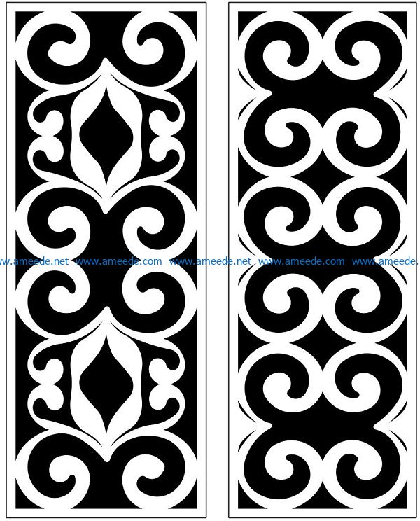 Design pattern panel screen AN00071233 file cdr and dxf free vector download for Laser cut CNC