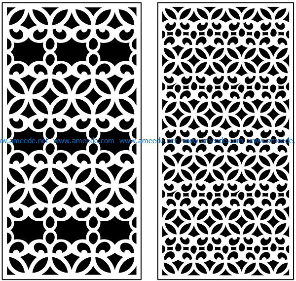 Design pattern panel screen AN00071235 file cdr and dxf free vector download for Laser cut CNC