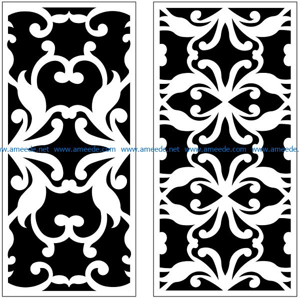 Design pattern panel screen AN00071236 file cdr and dxf free vector download for Laser cut CNC