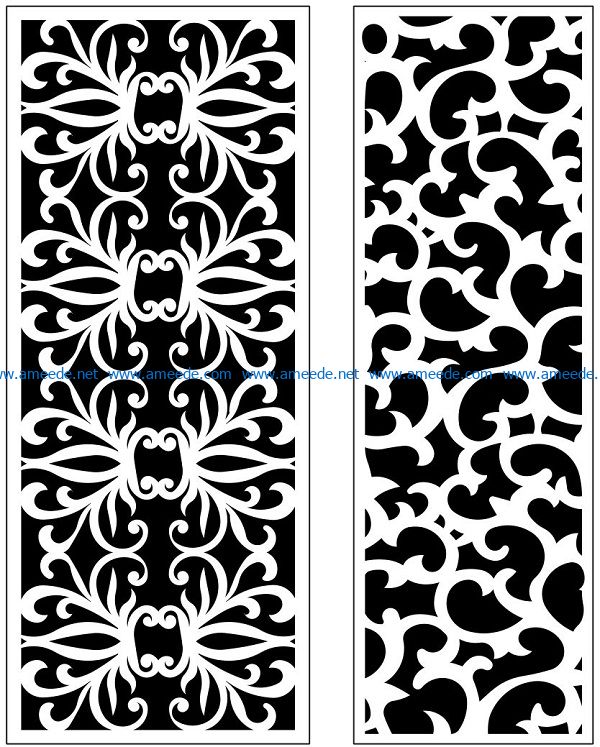 Design pattern panel screen AN00071237 file cdr and dxf free vector download for Laser cut CNC