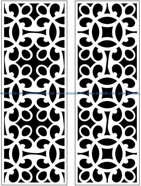 Design pattern panel screen AN00071238 file cdr and dxf free vector download for Laser cut CNC