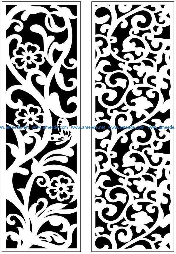 Design pattern panel screen AN00071241 file cdr and dxf free vector download for Laser cut CNC