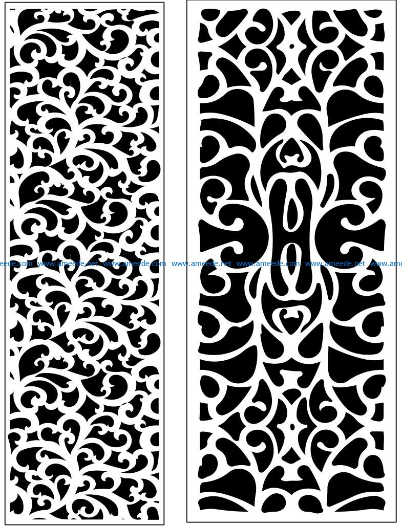 Design pattern panel screen AN00071242 file cdr and dxf free vector download for Laser cut CNC